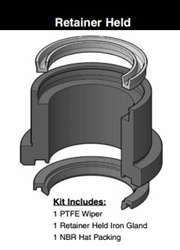 051-KR010-100, ROD GLAND KIT, 1", RETAINER HELD, PNEUMATIC