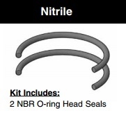 CB102HL001, HEAD SEAL KIT, 1" BORE, NITRILE