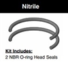 CB252HL001, HEAD SEAL KIT, 2-1/2" BORE, NITRILE