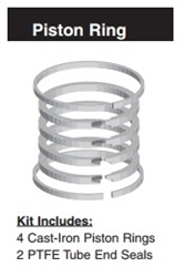 HSKN2-511-08, PISTON RING KIT, 4" BORE