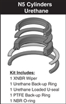 HSKN5-660-P-04, ROD SEAL KIT, 1/2" ROD, URETHANE