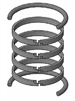 HV2-KB300-400, PISTON RING KIT, 4" BORE, CAST IRON / NITRILE