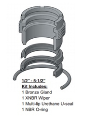 RG2HLTS061, ROD GLAND KIT, 5/8" ROD, URETHANE