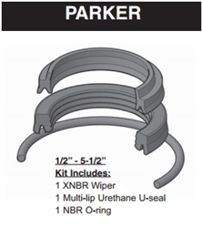 RK2HLTS251, ROD SEAL KIT, 2-1/2" ROD, URETHANE