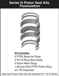 VH00KH070, PISTON SEAL KIT, 7" BORE, FLUOROCARBON (VITON)