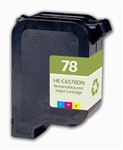 HP 78 Premium Tri-Color Cartridge Remanufactured (OEM# C6578DN) Deskjet 900/ 1200/ 3800 Series/ Officejet g/ k/ v Series/ Fax 1200 Series/ PhotoSmart 1000/ p1100/ 1100/ 1200/ 1300 Series/ Color Copier 100/ 200 Series (450 Yield)