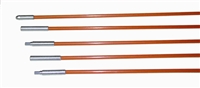Fiberfish II 3/16 Inch Diameter, 6 Foot Orange Rod Kit