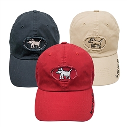 Be Your Own Dog Cap. Khaki, Navy or Red.