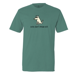 Cats Don't Know Sit Classic T-Shirt in Spurce