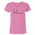 Dirty Dogs Have More Fun Ladies V-Neck T Shirt. Raspberry.
