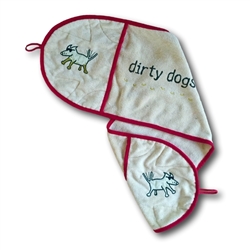 Towel for Dogs Fast Drying Microfiber Pockets