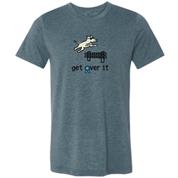 Get Over It Heather T Shirt. Heather Slate.