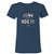Home Is Where the Dog Is Ladies V-Neck T Shirt. Navy.