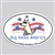 Dog Bless America Car Magnet. Sold Individual.