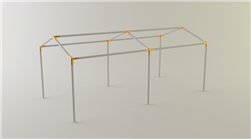 10 X 16 CANOPY KIT, PEAKED ROOF LONG, FULL LENGTH