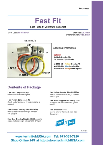 FF-RS-FP-01 - Fast Fit Tri-Creaser to Fit RotoCrease