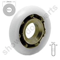 Two Replacement Shower Door Wheels -SDR-026-24mm