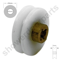Two Replacement Shower Door Wheels -SDR-041-V-5-23