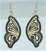 18g Earrings - Gold Acrylic - Butterfly