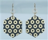 18g Earrings - Gold Acrylic - Donut Hex