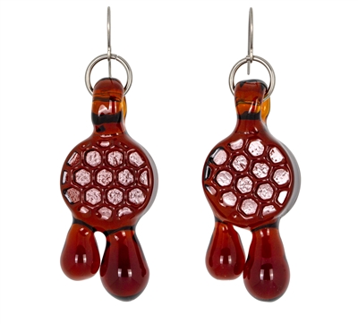 Earrings - Honeycomb Drop