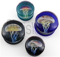 Amber/Purple Jellyfish Plugs