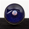 Sphere Opal on Purple Foil Silver Ring