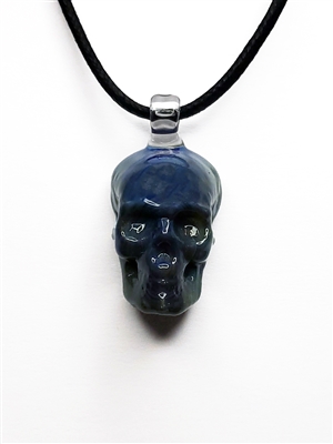 Mystic Blue Skull Pendant