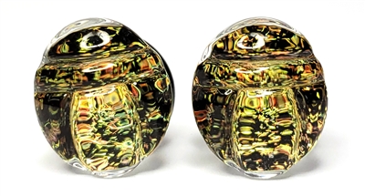 Copper Gold Scarab Galaxy (16mm)