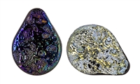 Texture Teardrop Plugs - Druzy