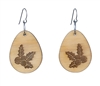 18g Earrings - Birch Wood - Holly Drop