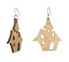 18g Earrings - Birch Wood - Monster House