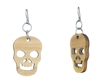 18g Earrings - Birch Wood - Skulls