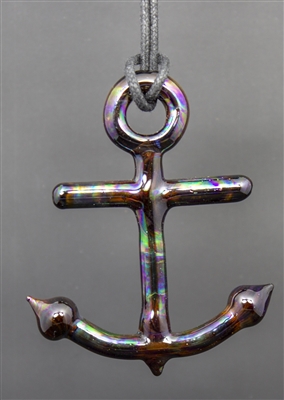 Oil Slick Anchor Pendant