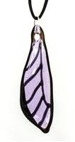 Translucent Purple Butterfly Wing Pendant
