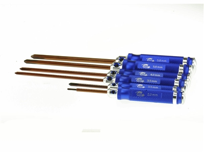 PHILLIPS SCREWDRIVER SET 2.0, 3.5 x 60 MM, 4.0, 5.0, 5.8 x 120 MM,  - 6 PCS.