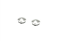 14MM ALUMINUM END CAP - SILVER (2)