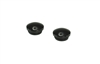 18MM ALUMINUM END CAP - BLACK (2)