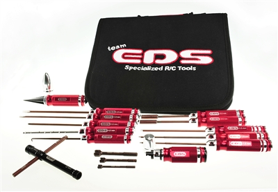 COMBO TOOL SET FOR 1/8 BUGGY WITH TOOL BAG - 16 PCS.