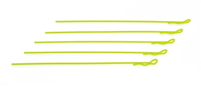 EXTRA LONG BODY CLIP 1/10 - FLUORESCENT YELLOW (5)