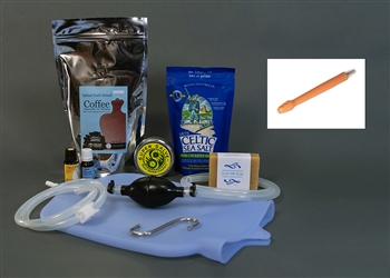 Silicone Coffee Enema Kit with Flex Tip Nozzle