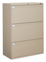 Global 3 Drawer 36"W  Lateral Filing Cabinet