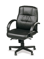 Black Leather Conference Chair