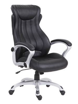 Boss Black LeatherPlus Executive Chair