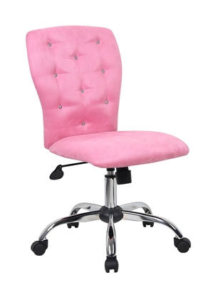 Tiffany Microfiber Chair-Pink
