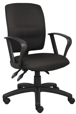 Boss Multi-Function Fabric Task Chair W/Loop Arms