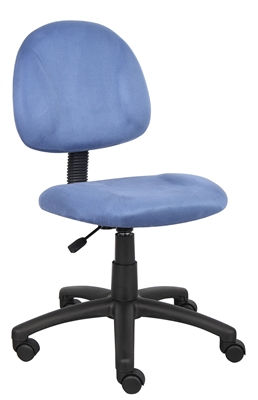 Boss Blue Microfiber Deluxe Posture Chair