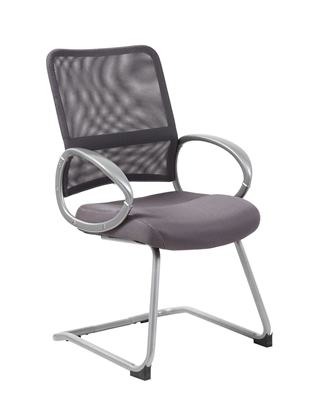 Boss Mesh Back W/ Pewter Finish Guest Chair