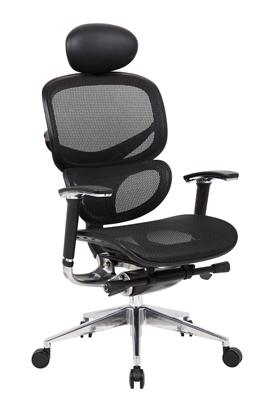 Boss Ergonomic Executive Mesh Chair W/ Head Rest