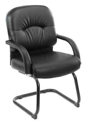 Boss Mid Back Caressoft Guest Chair In Black